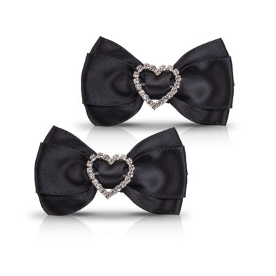 Shapen kenkäkoriste satiinirusetti musta