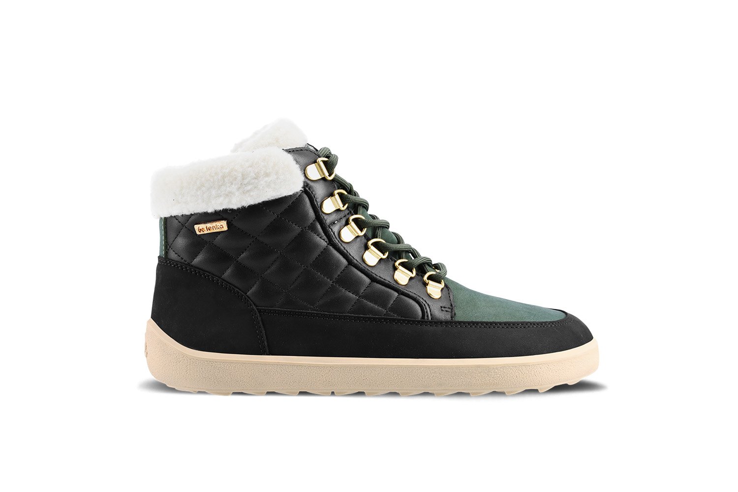 Be Lenka Olivia Black & Dark Green - Naisten paljasjalkatalvikengät - Image 3